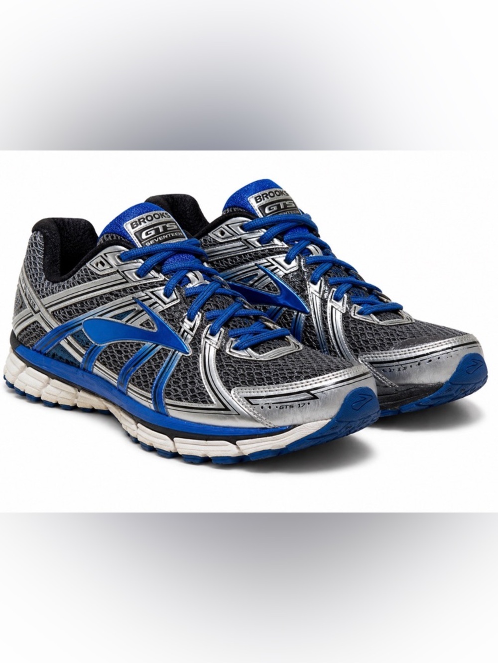 Brooks Adrenaline GTS 17 Mens 9.5 D Blue Running Shoes Stability Athletic